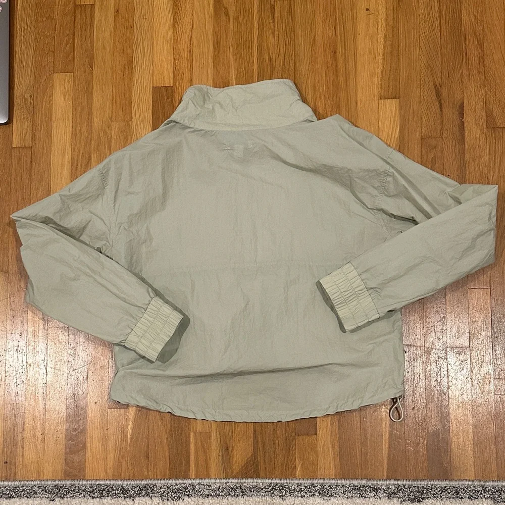 FLX | Women’s Light Green Quarter-Zip Nylon Pullover - Picture 16 of 16